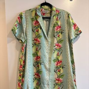 Scotch and Soda tropical silk pool coverup